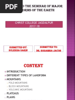 3 Major Landforms of the Earth Sulekha