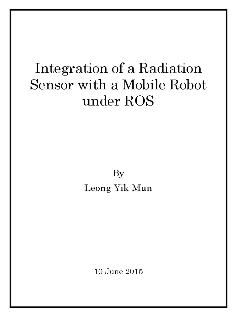 Radiation Sensor Integration in Mobile Robot | PDF | Computer File | Usb