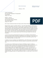 Letter to NYSDOT and NYSTA From Acting FHWA Administrator Hendrickson