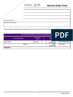 Service Order Form: Billing and Comercial Details (Incremental Value) Transaction Type Q. MRC NRC Contract Terms