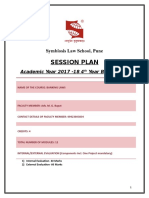 Banking Law Session Plan