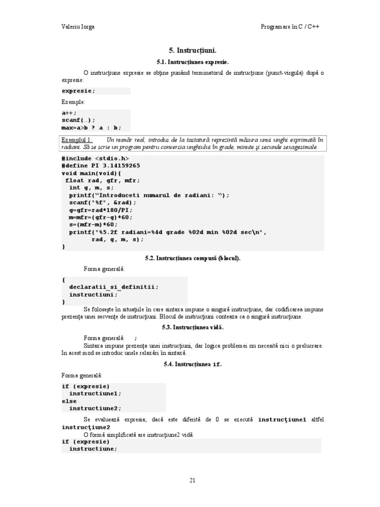 Curs3 Instructiuni | PDF