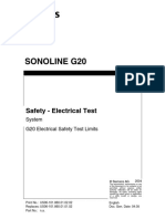 Sonoline G20: System G20 Electrical Safety Test Limits