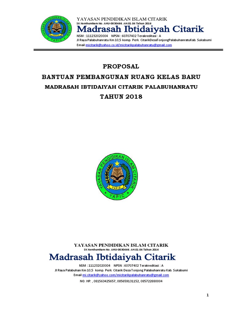 Proposal Permohonan Bantuan Asli Pdf