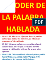 El Poder de La Palabra Hablada 1