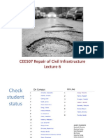 CEE507 Repair of Civil Infrastructure