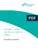 Consent - What You Have A Right To Expect: A Guide For Parents