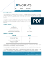 Material Data Sheet - Stainless Steel 1.4404 (316L)