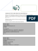 Cadenas de Texto Como Arrays de Caracteres en c