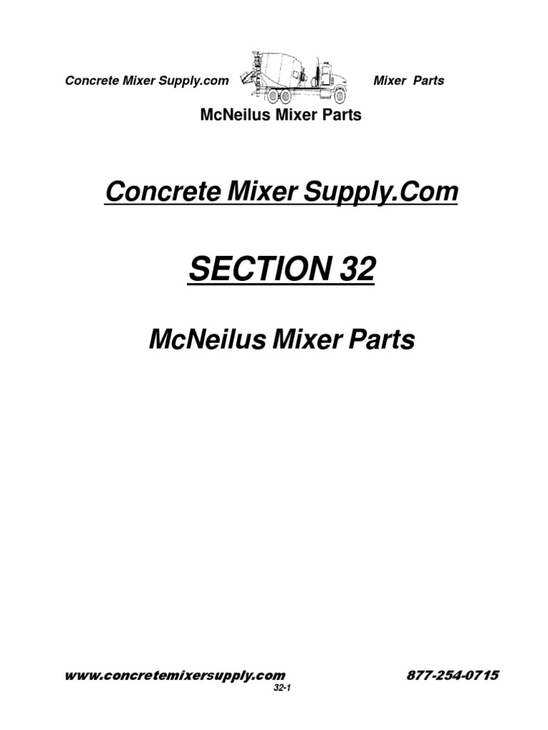 32 McNeilus Mixer Parts Section Revised 1 PDF PDF Valve Screw
