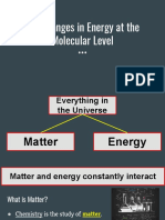 Changes in Energy at The Molecular Level