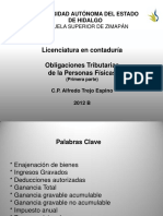 Obligaciones Tributarias PF