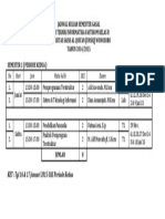 Jadwal Kuliah Sem Gasal Periode 2 2014