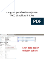 Langkah Pembuatan Rujukan TACC Di Aplikasi P CAre