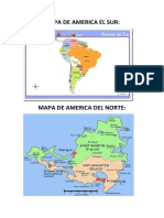 Mapa de America El Sur