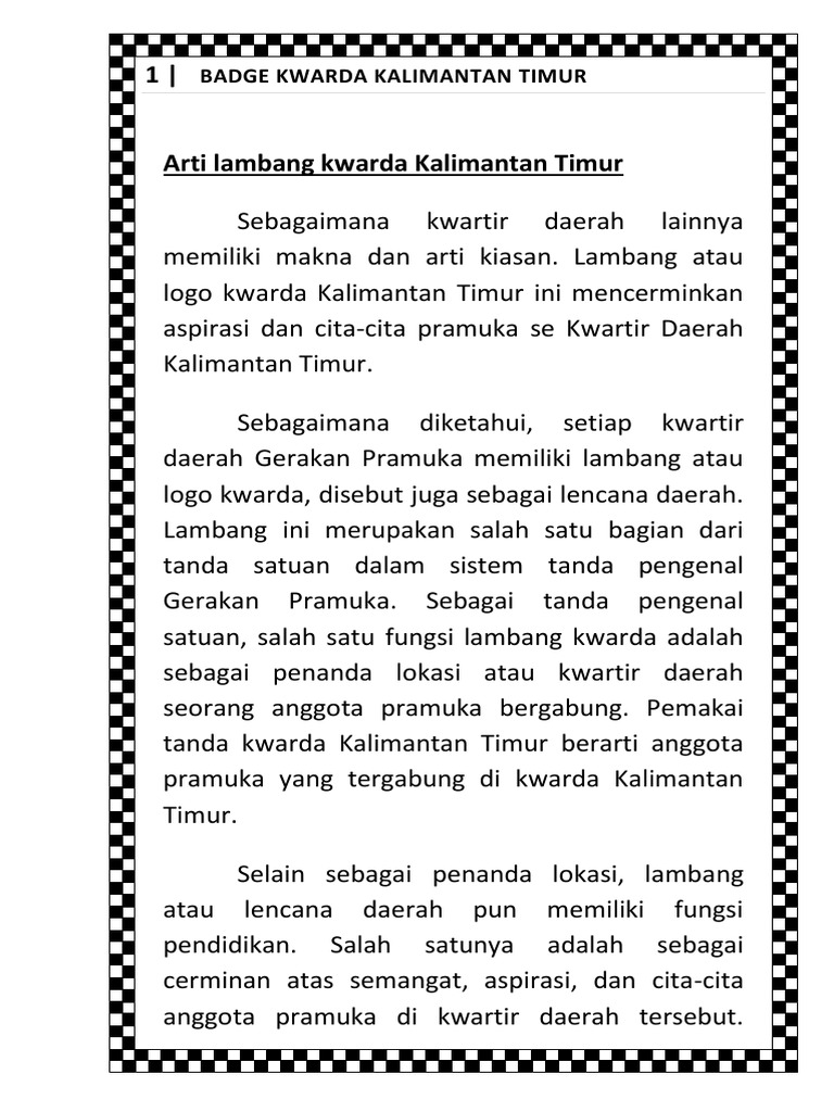 Arti Kwarda Kaltim Docx