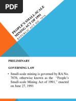 People's Small-Scale Mining Act of 1991