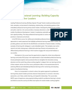 Leading Professional Learning: Building Capacity Through Teacher Leaders