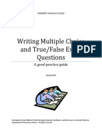 Multiple Choice and True False Exam Question Design Booklet