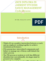 Advance Diploma in Management Studies Performance Management Cycle