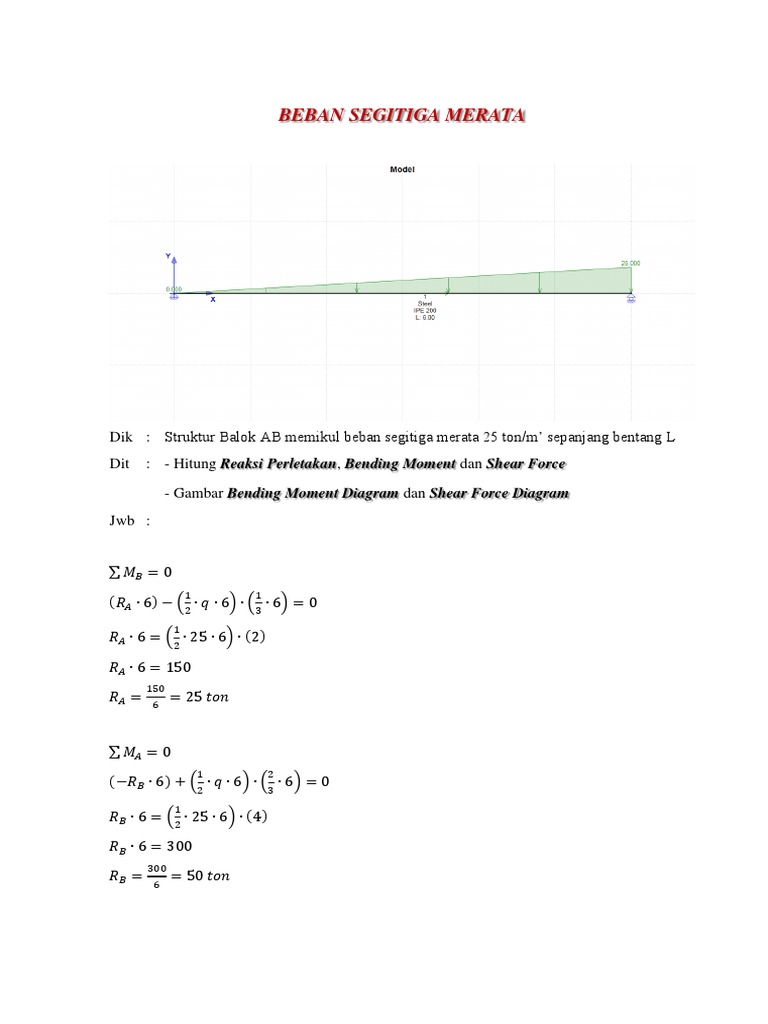 Beban Segitiga Merata | PDF