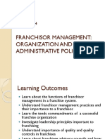 Franchisor Management Functions