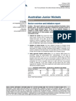 Australian Junior Nickels: Sector Overview and Initiation Report