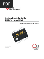 Getting Started With The Msp430 Launchpad: Student Guide and Lab Manual