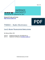 TSEK02 - Radio Electronics: L 2: R T S
