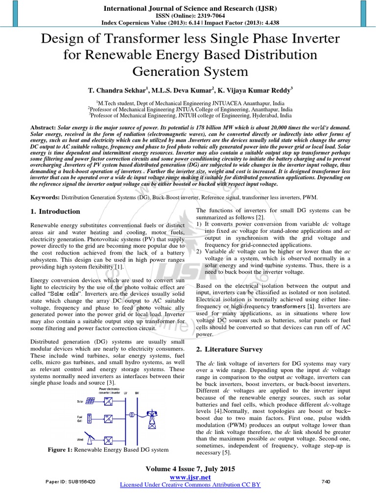 Transformerless Inverter Design for PV Systems | PDF | Power Inverter ...