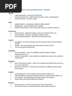 Non-Functional Requirements - Checklist - Good