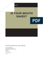 Is Your Mouth Saved?: Teaching Notes by Joyce Meyer