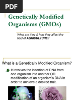 Genetically Modified Organisms GMOs