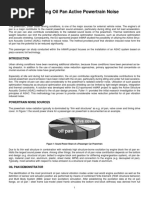 Canceling Oil Pan Active Powertrain Noise