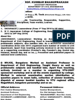 Assistant Professor Department of Civil Engineering: ST TH TH
