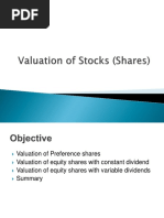  Valuation of Stocks