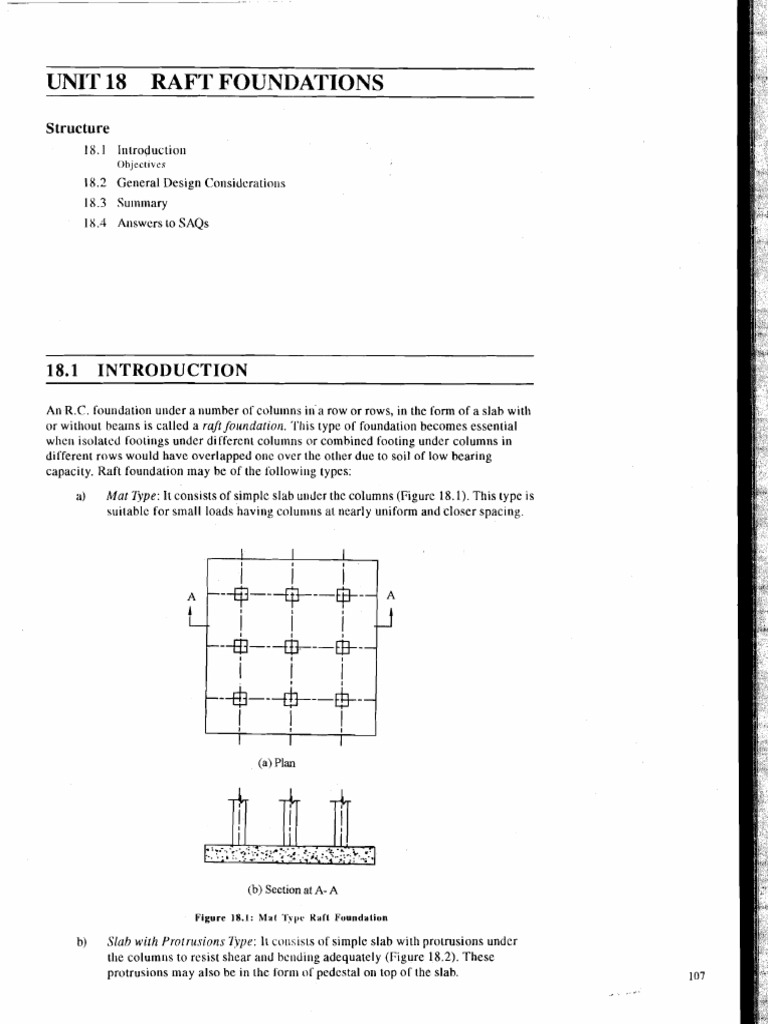 Raft Foundations | PDF | Beam (Structure) | Column