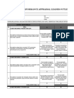 Performance Appraisal Leader Outlet Breadtalk: Aspek Yang Dinilai Skala Penilaian A B