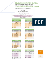 Horaires Chevreul s2 2017 2018