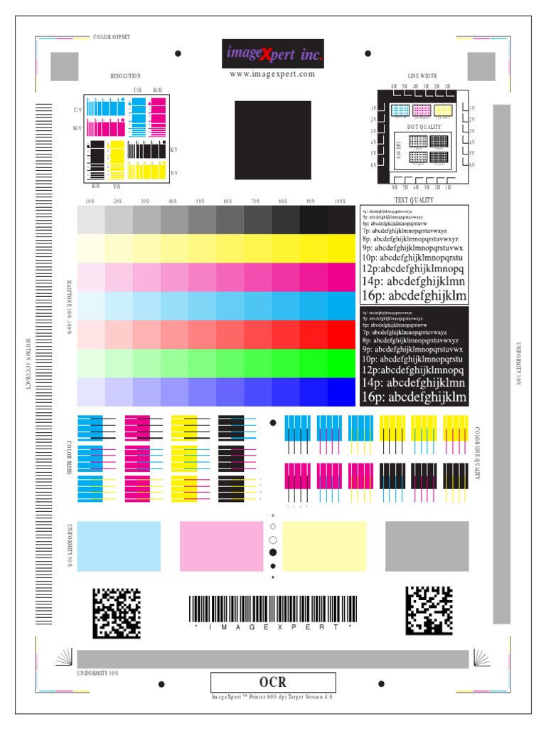 Image Xpert - Color Test Target PDF | PDF | Technology & Engineering