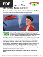 10 Contos Para Você Ler Em Menos de 20 Minutos