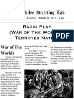 War of The Worlds Poster PDF
