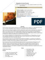 Biografía de Carlos Fuentes