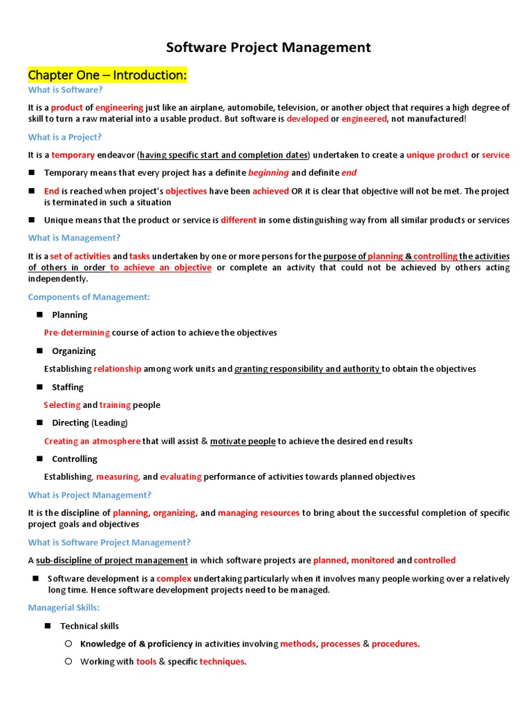 Software Project Management | PDF | Agile Software Development ...