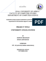 International University of Africa Faculty of Computer Studies Department of Computer Science