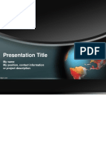 Presentation Title: My Name My Position, Contact Information or Project Description