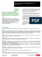 ABB Lista de Sustancias Prohibidas y Restringidas v1-1 PDF