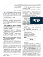 Decreto Legislativo Que Modifica El Código de Ejecución Penal en Materia de Beneficios Penitenciarios de Redención de La Pena Por El Trabajo o La Educación Semi Libertad y Liberación Condicional