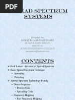 Spread Spectrum Systems: Compiled By: Sanjay Kumar Chaudhary Be Elex & Comm-B-46-Iv/I 2065-01-31 Acme Engineering College