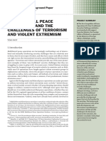 Multilateral peace operations and the challenges of terrorism and violent extremism